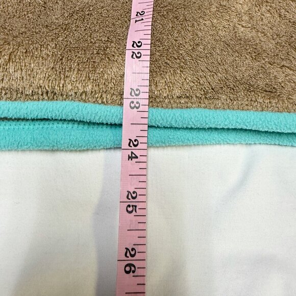 Patagonia Women’s Re-Tool Snap-T Pullover Medium Tan Aqua Trim EUC - Picture 8 of 9